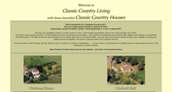 Desktop Screenshot of classiccountryhouses.co.uk